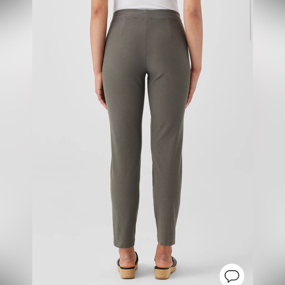 EILEEN‎ FISHER Women's Stretch Crepe Slim Ankle Pant Grove Brown XXS Small - Picture 4 of 16